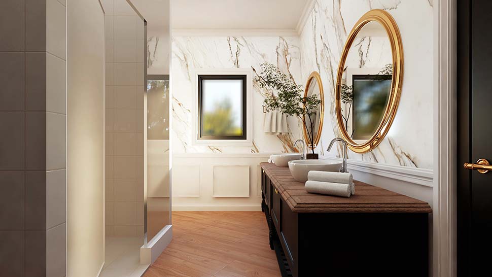 Coastal, Craftsman, New American, Ranch, Traditional Plan with 1785 Sq. Ft., 2 Bedrooms, 3 Bathrooms, 3 Car Garage Picture 16