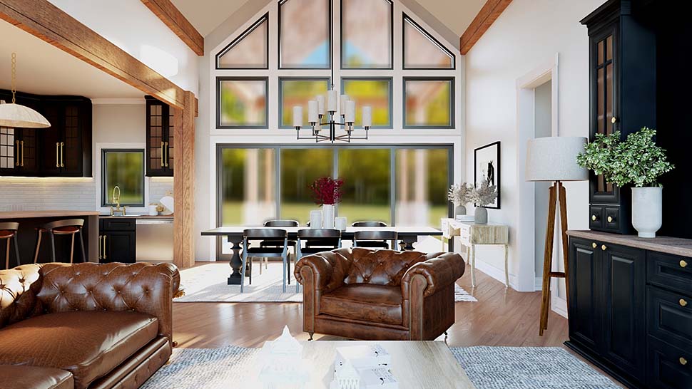 Coastal, Craftsman, New American, Ranch, Traditional Plan with 1785 Sq. Ft., 2 Bedrooms, 3 Bathrooms, 3 Car Garage Picture 7