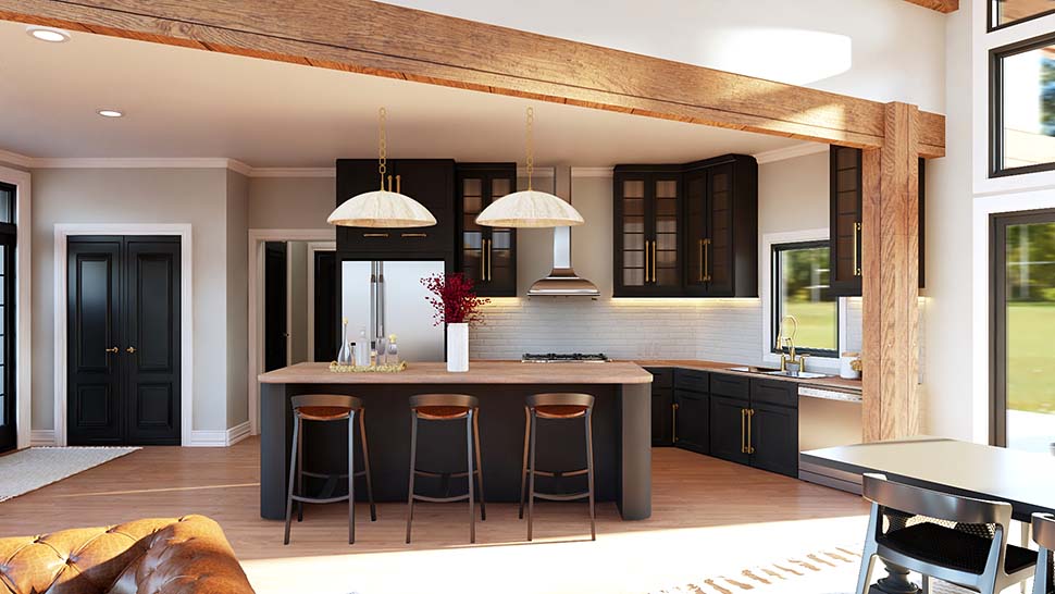 Coastal, Craftsman, New American, Ranch, Traditional Plan with 1785 Sq. Ft., 2 Bedrooms, 3 Bathrooms, 3 Car Garage Picture 8