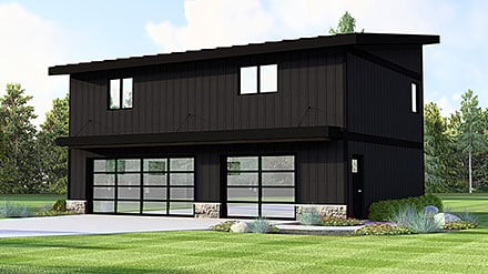 Garage-Living Plan 100728