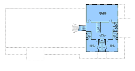 Barndominium, Country, Farmhouse House Plan 100731 with 2 Beds, 7 Baths Second Level Plan