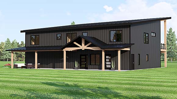 Coastal, Contemporary, Modern House Plan 100743 with 6 Beds, 6 Baths Elevation
