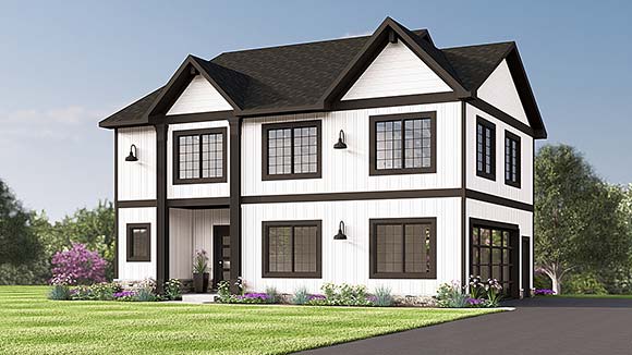 Colonial, Contemporary, Farmhouse House Plan 100760 with 6 Beds, 4 Baths, 2 Car Garage Elevation