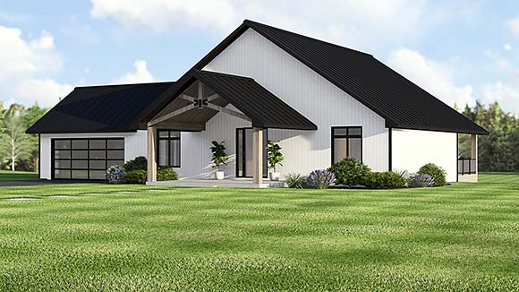 Coastal, Contemporary, Modern, New American House Plan 100783 with 2 Beds, 2 Baths, 2 Car Garage Elevation