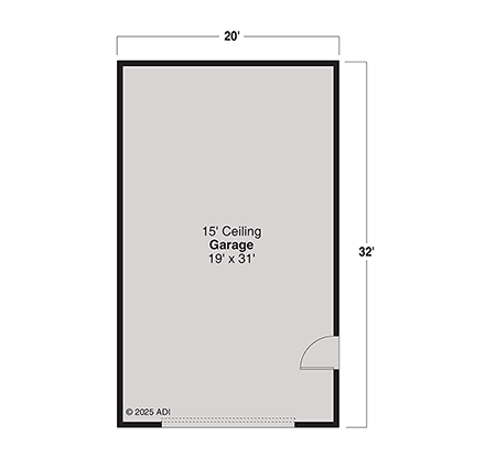 Country, Farmhouse, Traditional 2 Car Garage Plan 100824 First Level Plan
