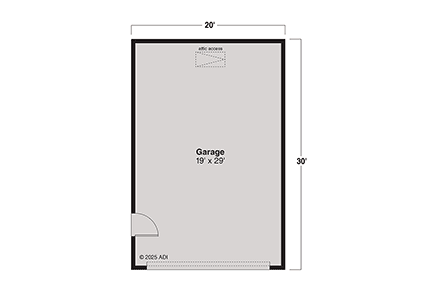 Cottage, Country, Traditional 2 Car Garage Plan 100855 First Level Plan