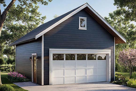 Cottage, Country, Traditional 2 Car Garage Plan 100855 Elevation