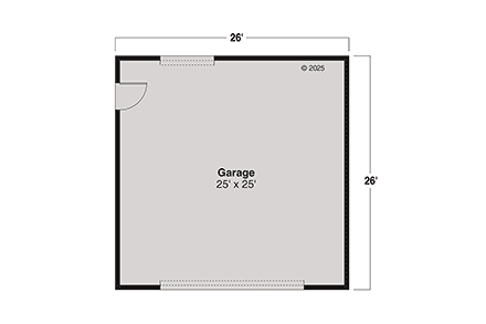 Prairie, Ranch, Traditional 2 Car Garage Plan 100857 First Level Plan