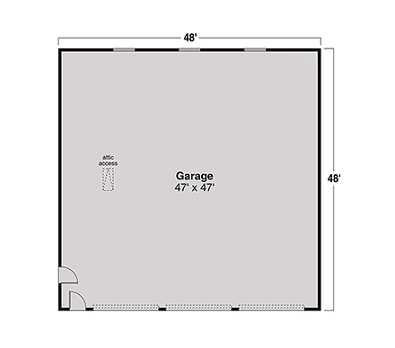 Prairie, Traditional 6 Car Garage Plan 100858 First Level Plan
