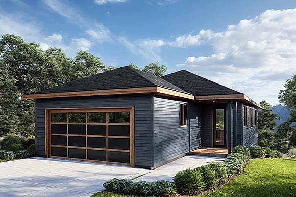 Contemporary, Cottage, Country House Plan 100859 with 3 Beds, 3 Baths, 2 Car Garage Elevation