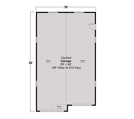 Cottage, Craftsman, Farmhouse 4 Car Garage Plan 100860, RV Storage First Level Plan