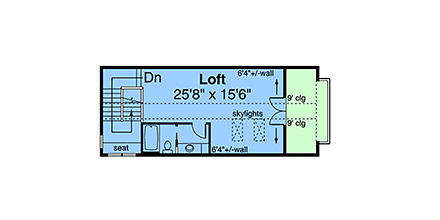 Contemporary, Modern, Traditional House Plan 100867 with 2 Beds, 5 Baths, 2 Car Garage Third Level Plan