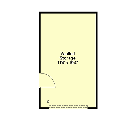 Country, Craftsman, Traditional 1 Car Garage Plan 100872 First Level Plan