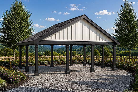 Country, Traditional 3 Car Garage Plan 100880 Elevation