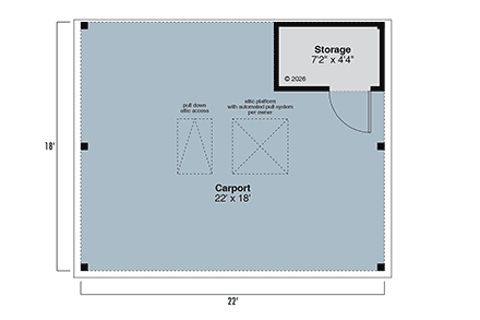 Country, Farmhouse, Traditional 1 Car Garage Plan 100885 First Level Plan