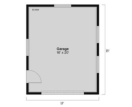 Country, Craftsman, Farmhouse 1 Car Garage Plan 100886 First Level Plan