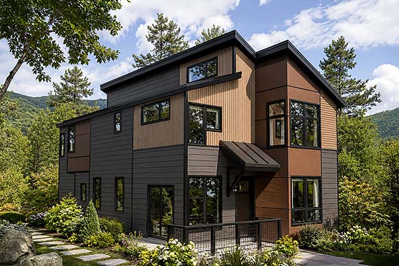 Contemporary, Modern, Southwest House Plan 100891 with 3 Beds, 3 Baths, 2 Car Garage Elevation