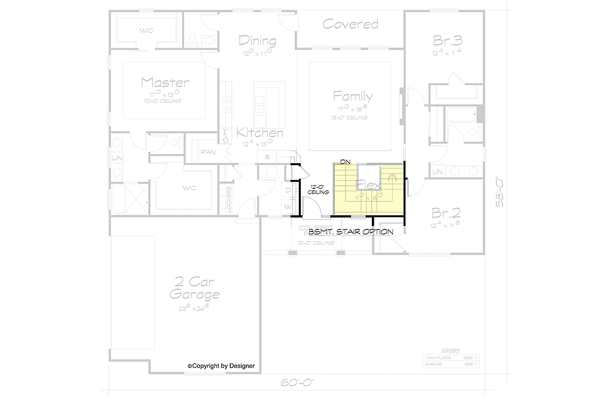 Contemporary Southwest Alternate Level One of Plan 101214