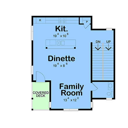 Contemporary, Modern House Plan 101226 with 3 Beds, 4 Baths, 2 Car Garage First Level Plan