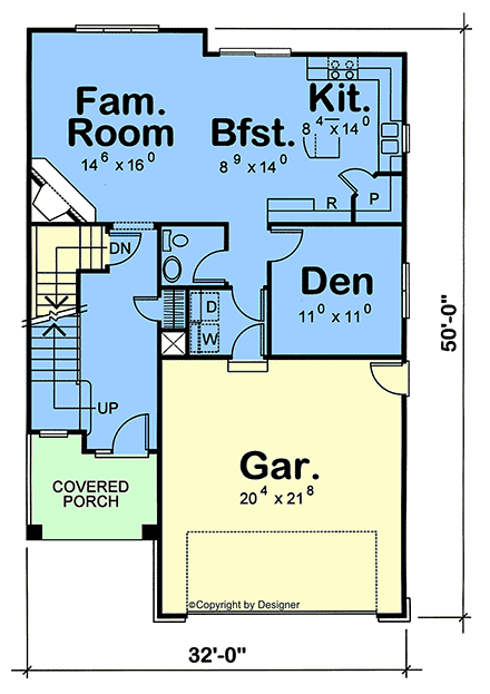 French Country, Traditional House Plan 101239 with 4 Beds, 3 Baths, 2 Car Garage First Level Plan