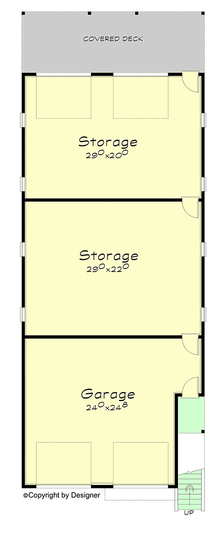 Coastal, Contemporary, Modern Garage-Living Plan 101247, 2 Car Garage First Level Plan