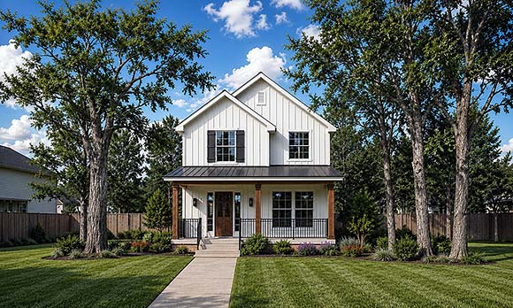 Country, Farmhouse, Traditional House Plan 101258 with 3 Beds, 3 Baths Elevation