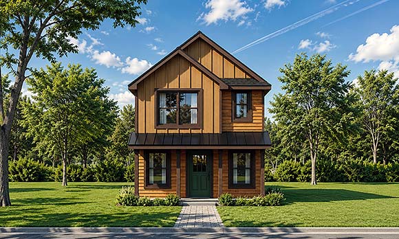Contemporary, Country, Farmhouse House Plan 101287 with 3 Beds, 2 Baths Elevation