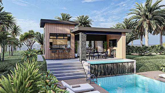 Modern Misc Plan 101405 Elevation