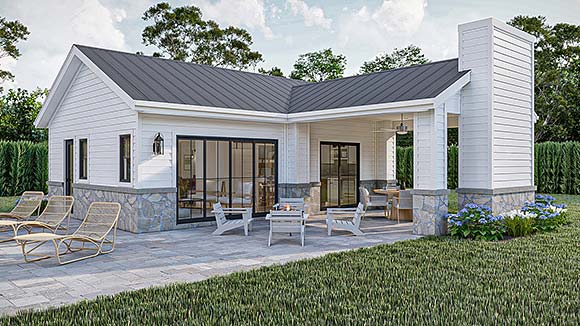 Country, Traditional Misc Plan 101407 with 1 Beds, 1 Baths Elevation