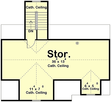 Country, Traditional 3 Car Garage Plan 101444 Second Level Plan