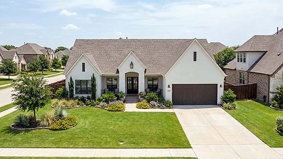 Contemporary, Cottage, European House Plan 101473 with 3 Beds, 3 Baths, 2 Car Garage Elevation