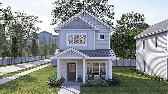 Craftsman, Traditional House Plan 101483 with 3 Beds, 3 Baths Elevation