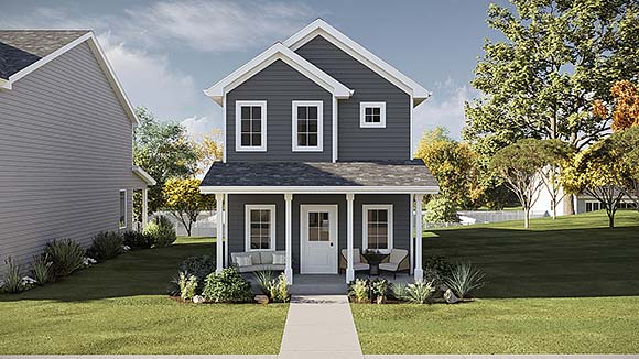 Traditional House Plan 101484 with 3 Beds, 3 Baths Elevation