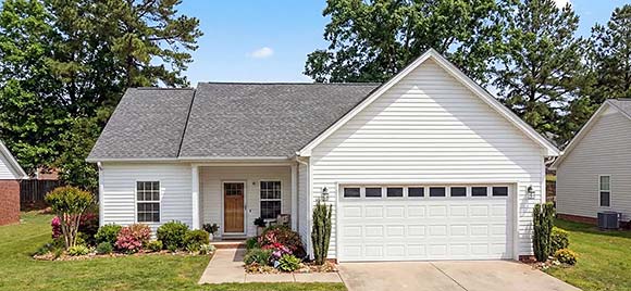 Traditional House Plan 101496 with 3 Beds, 2 Baths, 2 Car Garage Elevation