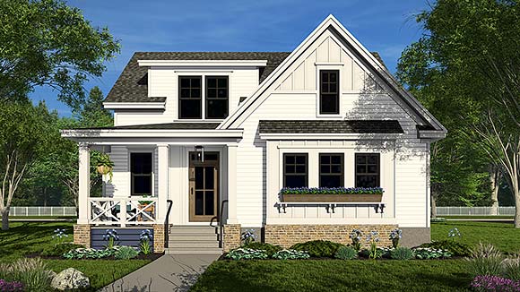 Contemporary, Cottage, Craftsman, Farmhouse House Plan 101906 with 3 Beds, 3 Baths Elevation