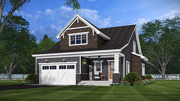 Country, Craftsman, Traditional House Plan 101924 with 4 Beds, 4 Baths, 2 Car Garage Elevation