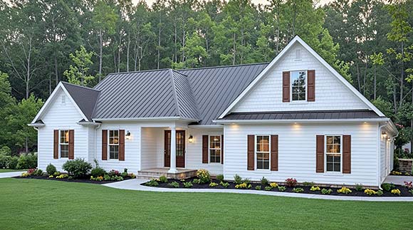 Country, Ranch, Traditional House Plan 102020 with 3 Beds, 2 Baths, 2 Car Garage Elevation