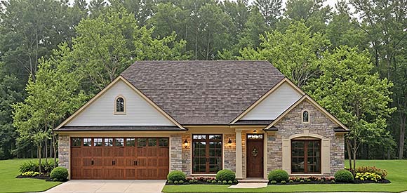 Country, Ranch, Traditional House Plan 102023 with 3 Beds, 2 Baths, 2 Car Garage Elevation