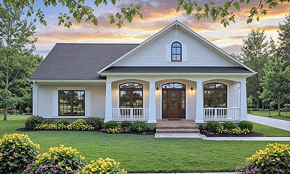 Country, Ranch, Traditional House Plan 102026 with 3 Beds, 2 Baths, 2 Car Garage Elevation