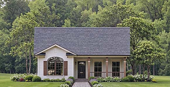 Contemporary, Country, Farmhouse, Ranch House Plan 102074 with 2 Beds, 2 Baths Elevation