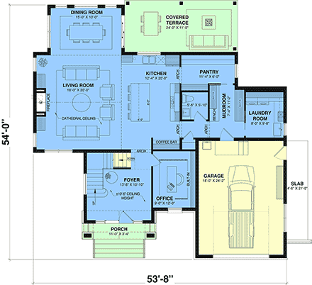 Country, European, Farmhouse, Traditional House Plan 102124 with 3 Beds, 3 Baths, 1 Car Garage First Level Plan