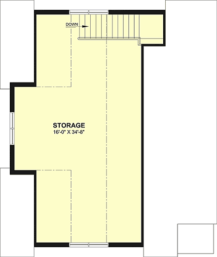 Cape Cod, Contemporary, Country, Craftsman, Farmhouse, New American, Traditional 2 Car Garage Plan 102127 Second Level Plan