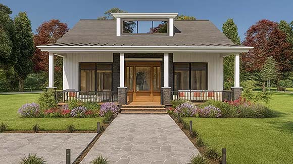 Contemporary, Cottage, Farmhouse, Traditional House Plan 102206 with 3 Beds, 2 Baths Elevation