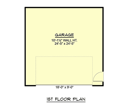 Contemporary, Craftsman, Modern 2 Car Garage Plan 102506 First Level Plan