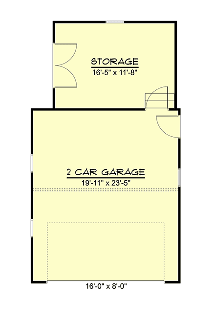 Cottage, Country, Craftsman, New American 2 Car Garage Plan 102528 First Level Plan