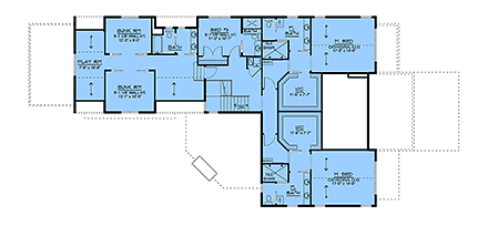 Coastal, Contemporary, Country, Craftsman, Farmhouse, New American House Plan 102532 with 3 Beds, 5 Baths, 3 Car Garage Second Level Plan