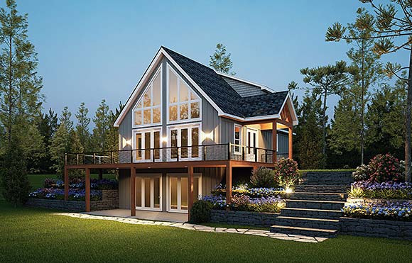 Country, Craftsman, New American, Traditional House Plan 102621 with 3 Beds, 3 Baths Elevation