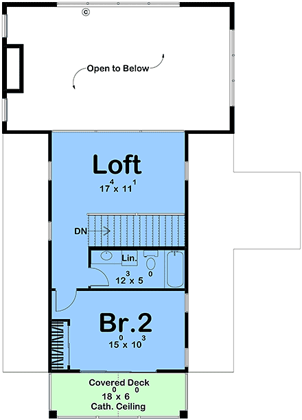Barndominium, Contemporary, Country, Farmhouse, New American House Plan 102804 with 2 Beds, 2 Baths Second Level Plan