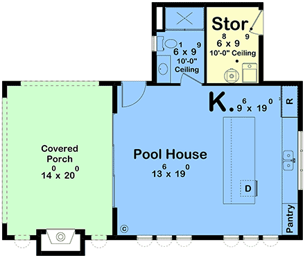 Contemporary, Cottage, Mediterranean Misc Plan 102818 First Level Plan
