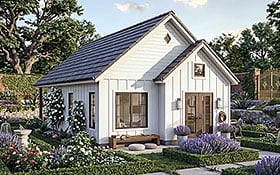 Plan Number 102826 - 595 Square Feet